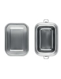Lunch Box Éco-responsable en Acier Inox 750ml - CHAN LUNCHBOX Matières : acier inoxydable Couleurs : argenté mat cadeau entrepri