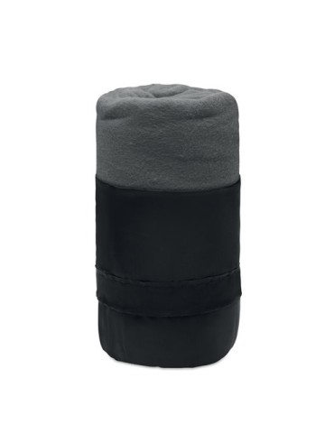 Couverture de voyage  en RPET personnalisée - MUSALA Matières : PET recyclé Couleurs : gris livraison express 24h 48h
