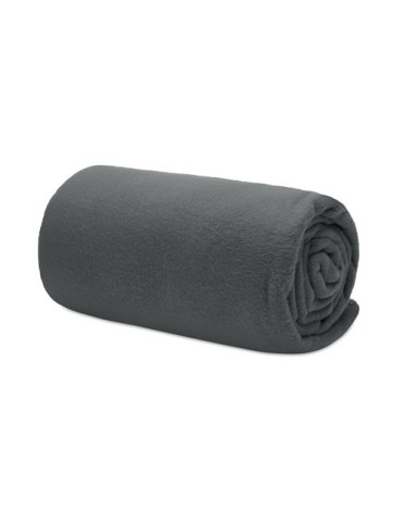 Couverture de voyage  en RPET personnalisée - MUSALA Matières : PET recyclé Couleurs : gris personnalisation sur mesure