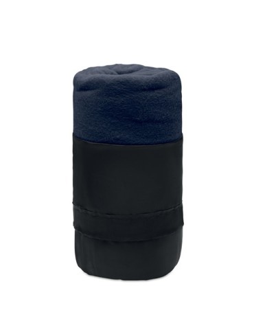 Couverture de voyage  en RPET personnalisée - MUSALA Matières : PET recyclé Couleurs : bleu cadeau entreprise pas cher