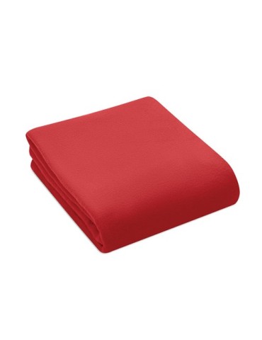 Couverture de voyage  en RPET personnalisée - MUSALA Matières : PET recyclé Couleurs : rouge goodies entreprise design