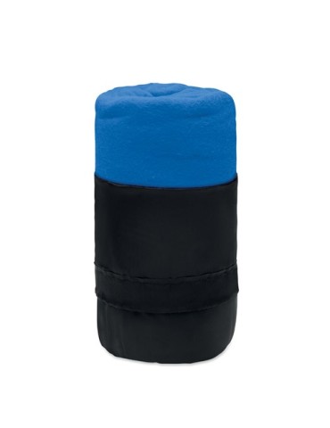 Couverture de voyage  en RPET personnalisée - MUSALA Matières : PET recyclé Couleurs : bleu royal objet promotionnel éco-respons
