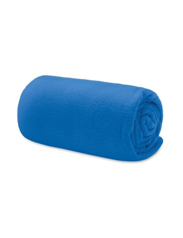 Couverture de voyage  en RPET personnalisée - MUSALA Matières : PET recyclé Couleurs : bleu royal goodies publicitaire événement