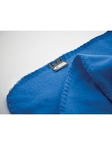 Couverture de voyage  en RPET personnalisée - MUSALA Matières : PET recyclé Couleurs : bleu royal goodies publicitaire événement