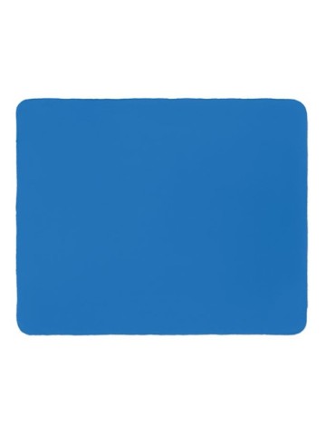 Couverture de voyage  en RPET personnalisée - MUSALA Matières : PET recyclé Couleurs : bleu royal personnalisation rapide en Fra