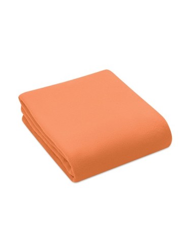 Couverture de voyage  en RPET personnalisée - MUSALA Matières : PET recyclé Couleurs : orange impression logo haute qualité