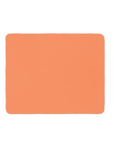 Couverture de voyage  en RPET personnalisée - MUSALA Matières : PET recyclé Couleurs : orange accessoire événementiel unique