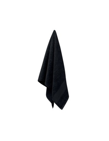 Serviette éponge bio personnalisée 100x50 cm TERRY Matières : coton biologique Couleurs : noir objet promotionnel éco-responsabl