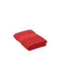 Serviette éponge bio personnalisée 100x50 cm TERRY Matières : coton biologique Couleurs : rouge cadeau entreprise pas cher