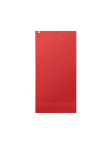 Serviette éponge bio personnalisée 100x50 cm TERRY Matières : coton biologique Couleurs : rouge goodies personnalisé en stock
