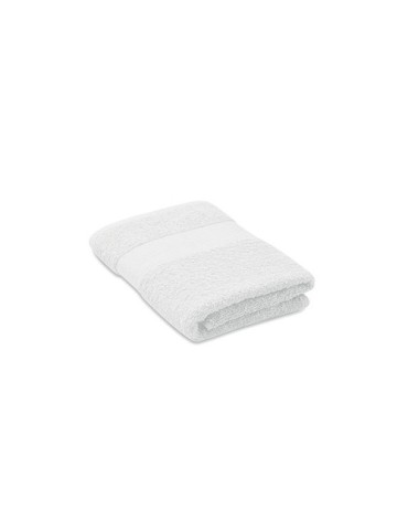 Serviette éponge bio personnalisée 100x50 cm TERRY Matières : coton biologique Couleurs : blanc goodies publicitaire événementie
