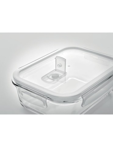 Lunchbox en verre  900ml PRAGA Matières : verre Couleurs : transparent goodies publicitaire événementiel