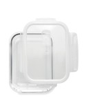 Lunchbox en verre  900ml PRAGA Matières : verre Couleurs : transparent impression haute définition