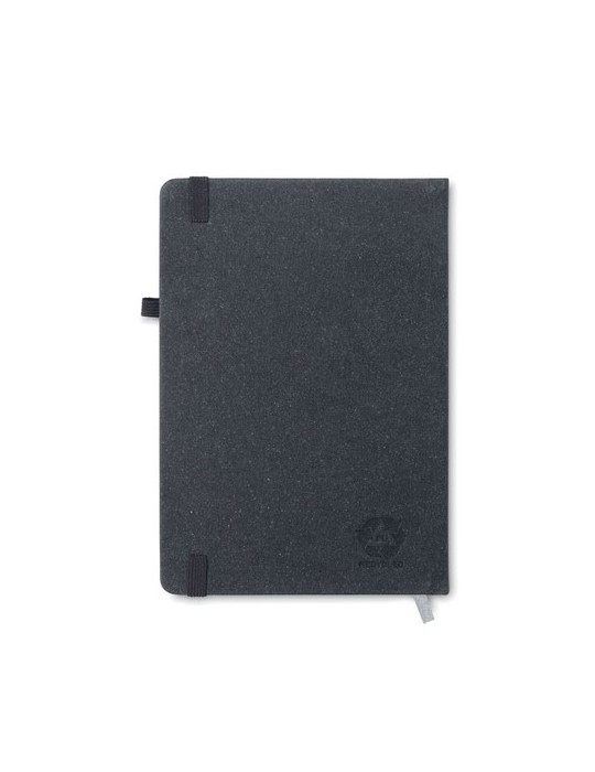 Carnet A5 ligné en PU recyclé  personnalisé BAOBAB Matières : papier recyclé Couleurs : noir impression haute définition