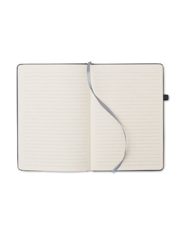 Carnet A5 ligné en PU recyclé  personnalisé BAOBAB Matières : papier recyclé Couleurs : noir livraison express 24h 48h