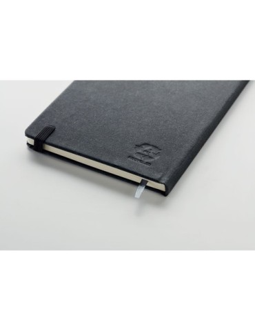 Carnet A5 ligné en PU recyclé  personnalisé BAOBAB Matières : papier recyclé Couleurs : noir cadeau collaborateur premium