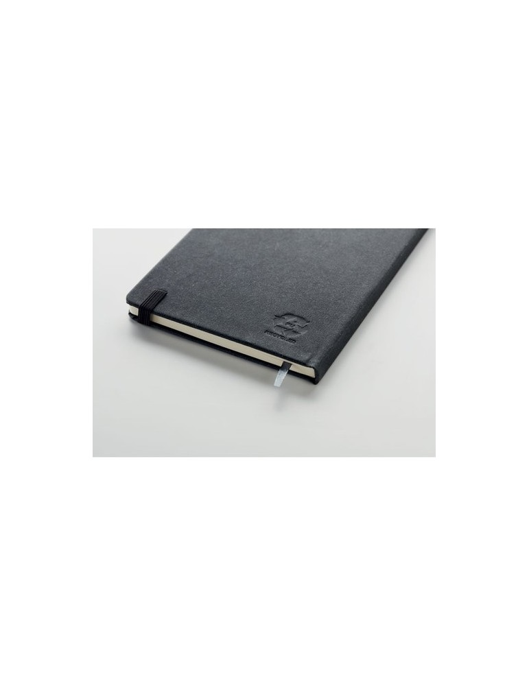 Carnet A5 ligné en PU recyclé  personnalisé BAOBAB Matières : papier recyclé Couleurs : noir cadeau collaborateur premium