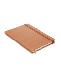 Carnet A5 ligné en PU recyclé  personnalisé BAOBAB Matières : papier recyclé Couleurs : marron personnalisable avec votre logo