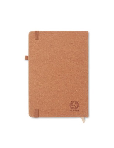 Carnet A5 ligné en PU recyclé  personnalisé BAOBAB Matières : papier recyclé Couleurs : marron marquage laser ultra précis
