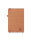 Carnet A5 ligné en PU recyclé  personnalisé BAOBAB Matières : papier recyclé Couleurs : marron marquage laser ultra précis