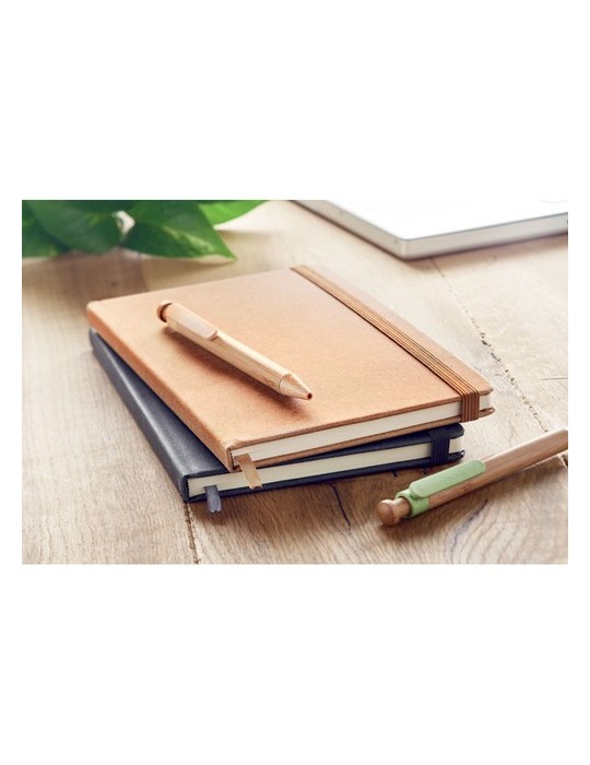 Carnet A5 ligné en PU recyclé BAOBAB