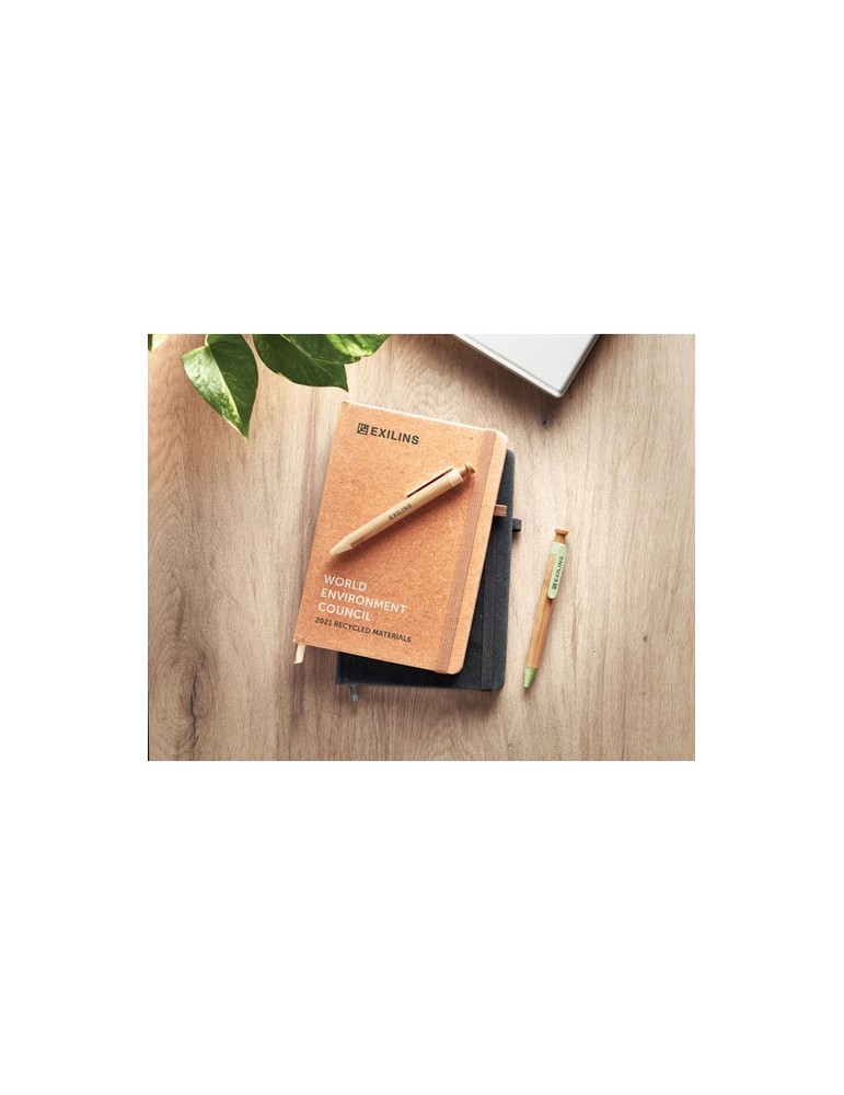 Carnet A5 ligné en PU recyclé BAOBAB