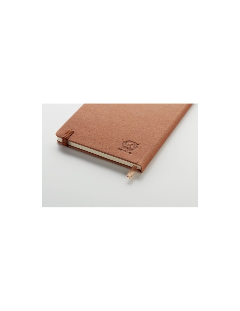 Carnet A5 ligné en PU recyclé  personnalisé BAOBAB Matières : papier recyclé Couleurs : marron goodies entreprise design
