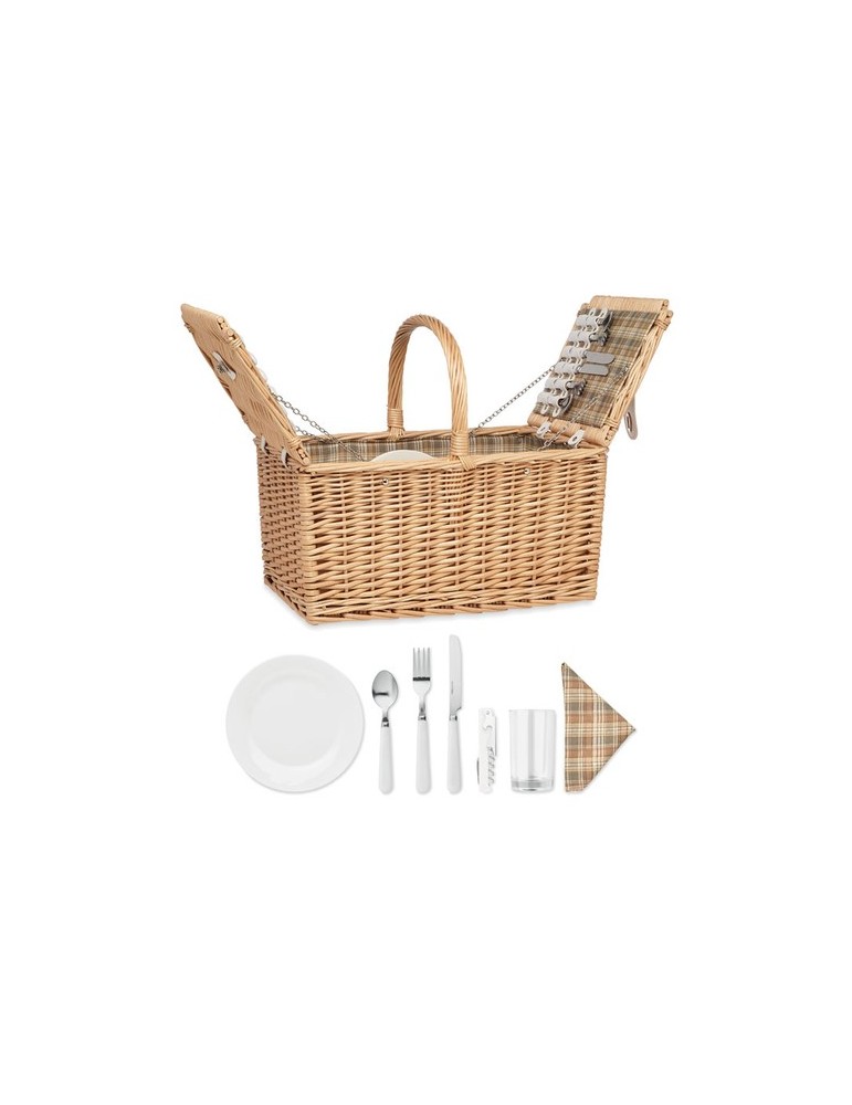 Panier Pique-Nique en Osier 4 MIMBRE PLUS