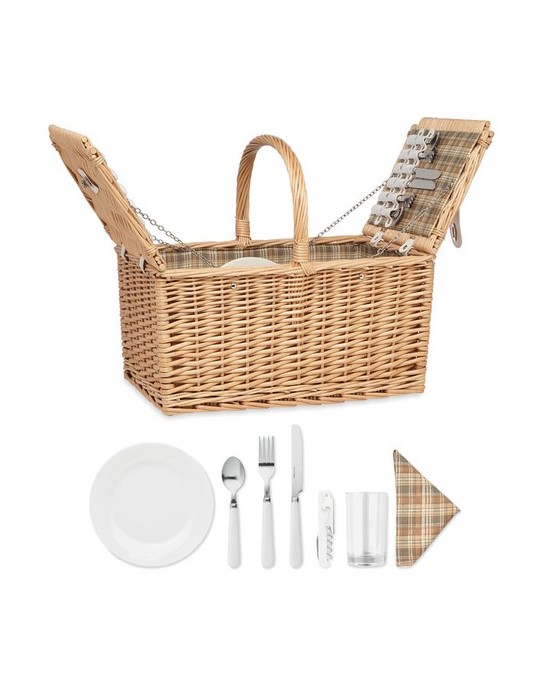 Panier Pique-Nique en Osier 4 MIMBRE PLUS