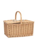 Panier pique-nique  en osier 4 places MIMBRE PLUS Matières : bois Couleurs : bois objet promotionnel éco-responsable
