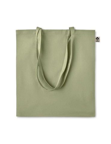 Sac shopping  en coton organique ZIMDE COLOUR Matières : coton biologique Couleurs : vert