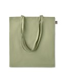 Sac shopping  en coton organique ZIMDE COLOUR Matières : coton biologique Couleurs : vert