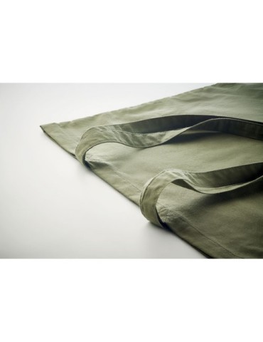 Sac shopping  en coton organique ZIMDE COLOUR Matières : coton biologique Couleurs : vert cadeau entreprise pas cher