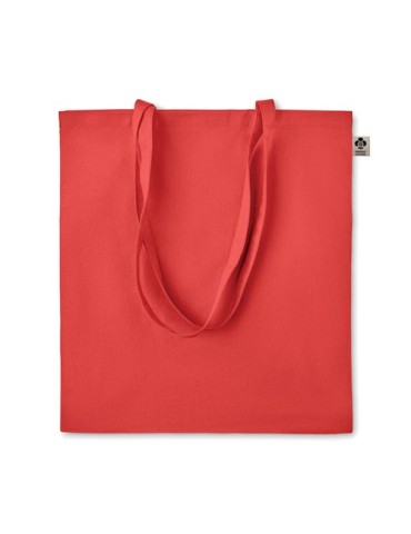 Sac shopping  en coton organique ZIMDE COLOUR Matières : coton biologique Couleurs : rouge personnalisation rapide en France