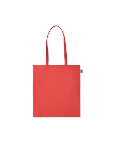 Sac shopping  en coton organique ZIMDE COLOUR Matières : coton biologique Couleurs : rouge cadeau affaires élégant