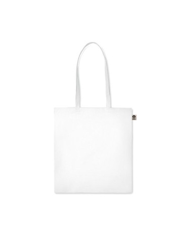 Sac shopping  en coton organique ZIMDE COLOUR Matières : coton biologique Couleurs : blanc objet promo petit budget