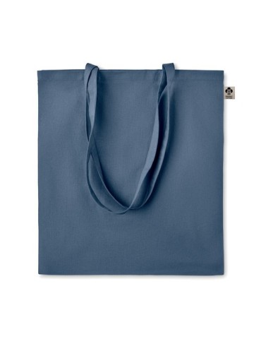 Sac shopping  en coton organique ZIMDE COLOUR Matières : coton biologique Couleurs : bleu livraison express 24h 48h