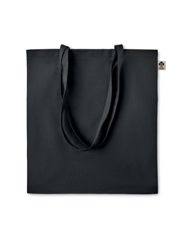 Sac shopping  en coton organique ZIMDE COLOUR Matières : coton biologique Couleurs : noir goodies publicitaire événementiel