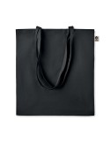 Sac shopping  en coton organique ZIMDE COLOUR Matières : coton biologique Couleurs : noir goodies publicitaire événementiel