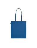 Sac shopping  en coton organique ZIMDE COLOUR Matières : coton biologique Couleurs : bleu royal personnalisable avec votre logo