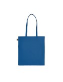 Sac shopping  en coton organique ZIMDE COLOUR Matières : coton biologique Couleurs : bleu royal impression haute définition