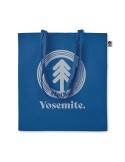 Sac shopping  en coton organique ZIMDE COLOUR Matières : coton biologique Couleurs : bleu royal goodies entreprise design