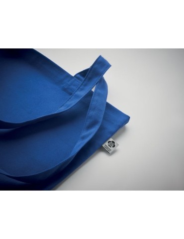 Sac shopping  en coton organique ZIMDE COLOUR Matières : coton biologique Couleurs : bleu royal objet publicitaire robuste