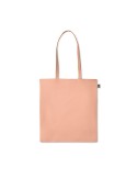 Sac shopping  en coton organique ZIMDE COLOUR Matières : coton biologique Couleurs : orange impression logo haute qualité