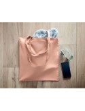 Sac shopping  en coton organique ZIMDE COLOUR Matières : coton biologique Couleurs : orange cadeau collaborateur premium