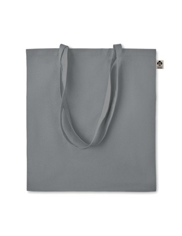 Sac shopping  en coton organique ZIMDE COLOUR Matières : coton biologique Couleurs : gris objet promotionnel éco-responsable