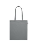 Sac shopping  en coton organique ZIMDE COLOUR Matières : coton biologique Couleurs : gris goodies publicitaire événementiel