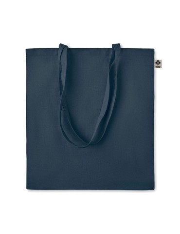 Sac shopping  en coton organique ZIMDE COLOUR Matières : coton biologique Couleurs : bleu marine accessoire événementiel unique