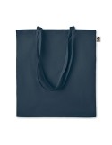 Sac shopping  en coton organique ZIMDE COLOUR Matières : coton biologique Couleurs : bleu marine accessoire événementiel unique