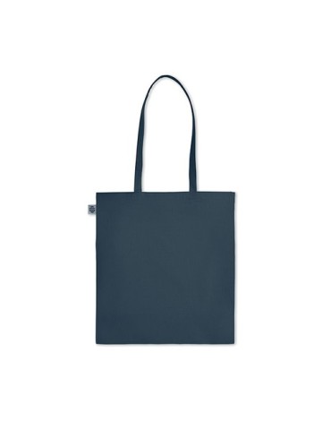 Sac shopping  en coton organique ZIMDE COLOUR Matières : coton biologique Couleurs : bleu marine livraison express 24h 48h